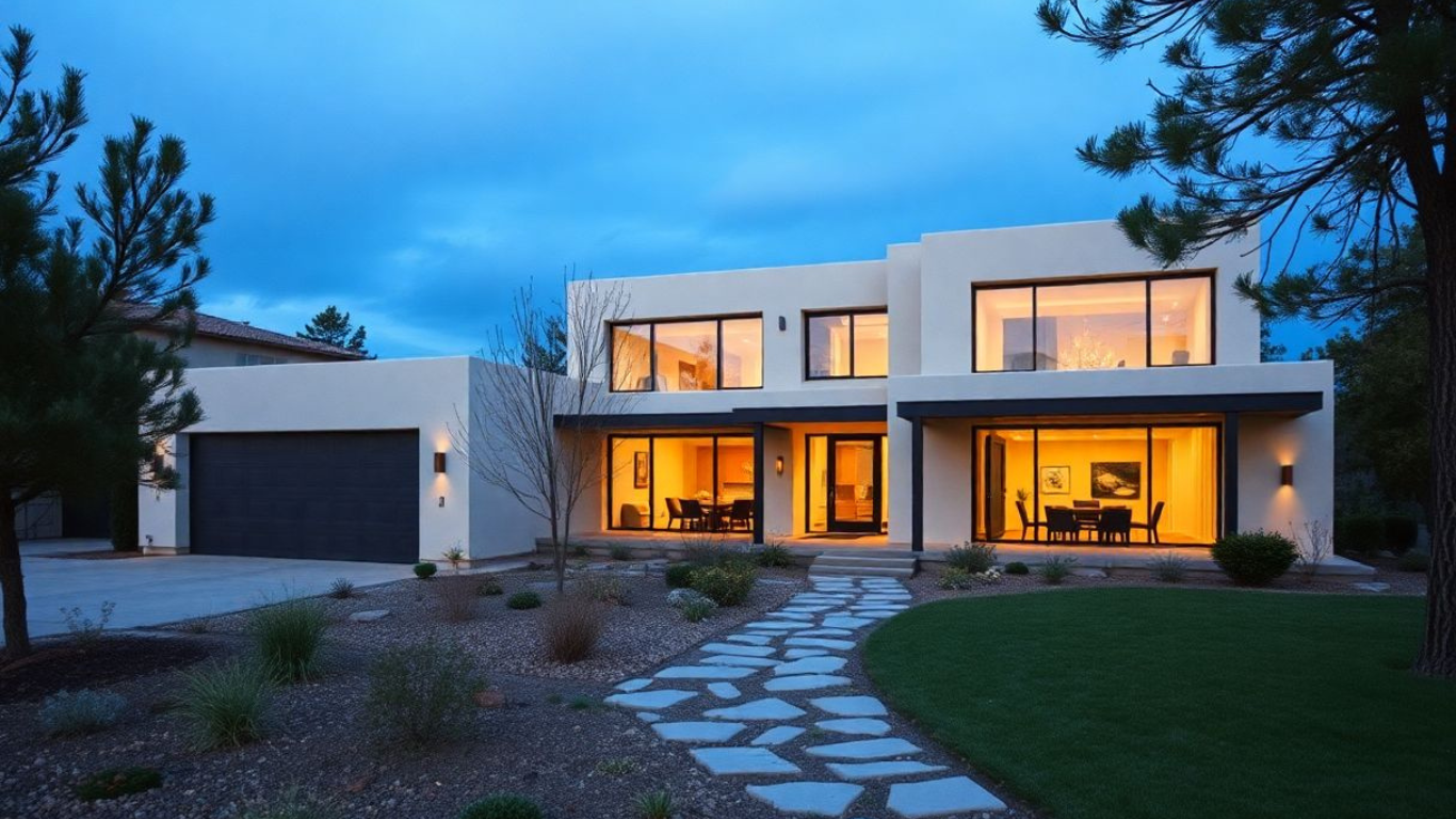 AI-generated image of a home with modern design